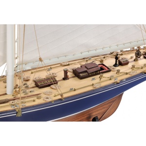 ENDEAVOUR-J Class Yacht, Goeleta - 1934 - UK Challenger, Scara 1:80, Navomodel Amati, Carena din lemn - Img 6