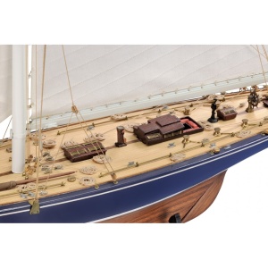 ENDEAVOUR-J Class Yacht, Goeleta - 1934 - UK Challenger, Scara 1:80, Navomodel Amati, Carena din lemn - Img 13