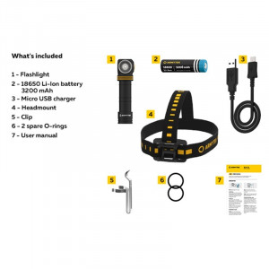 F05102W Lanterna multifunctionala Elf C2 Micro-USB - lumina calda, Armytek - Img 9