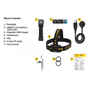 F08901W Lanterna multifunctionala Wizard C2 Magnet USB - lumina calda, Armytek - Img 11