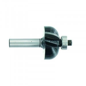 Freza cu coada, profilata 1/4 convex, placata CMS, cu rulment, Tivoly - Img 2