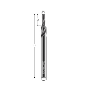 Freza pentru filetare, Datron 00684505, 3.8x12.0x6.0mm - Img 3