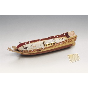 Golden yacht - Navomodel in sticla, Scara 1:300, Lungime 9,5cm, Amati Italia - Img 7