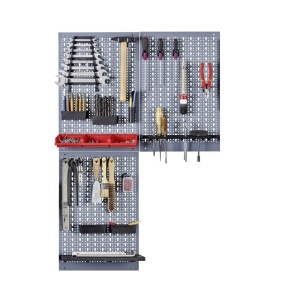 Kit 3 panouri perforate vertical/orizontal 1200x600 pentru scule profesionale cu set de 12 carlige - Img 6