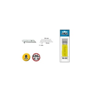 Lame decorative zigzag pentru cutter OLFA PB-450, profil feston