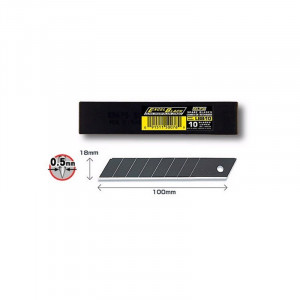 LBB-10 Set 10 lame cutter segmentate negre-18 mm, Olfa - Img 2