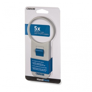 Lupa de mana putere 5x cu LED-uri asferice, Carson - Img 4