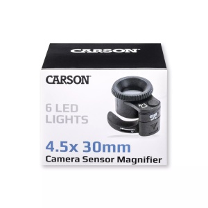 Lupa pentru senzori de camera foto SensorMag, putere 4.5x, cu LED - Carson - Img 15
