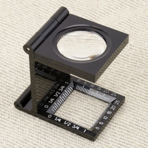 Lupa pliabila LinenTest din plastic 5x30 mm cu masuratori - Carson - Img 3
