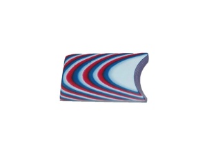Material compozit pentru maner cutit G10 - 9.5 mm, Red/White/Blue 1/1/1