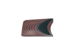 Micarta de in 8 mm Red/Black 2/2, pentru maner de cutit
