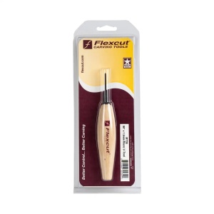 Micro dalta adanca cu varf in V la 90° pentru sculptura in lemn, Flexcut - Img 6