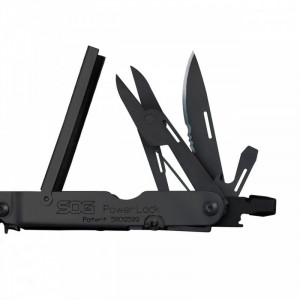 Multitool SOG PowerLock EOD Black Oxide cu husa din nylon, 17 functii, Compound Leverage - Img 11
