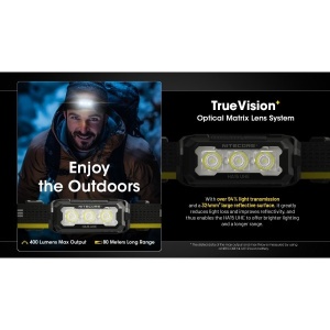 Nitecore HA15 UHE, Lanterna Frontala AA 400 Lumeni - Img 18