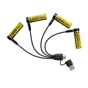 Nitecore NH2400 Set 4 Acumulatori AA USB-C - Img 5
