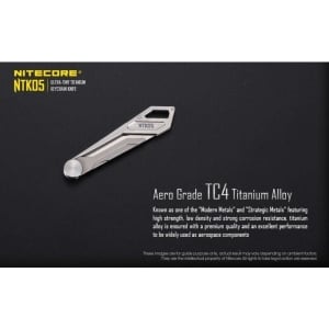 Nitecore NTK05 Cutit din Titan cu Lama de Bisturiu - Img 8