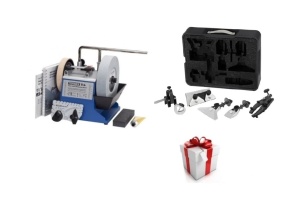 Pachet masina de ascutit, Tormek T-4 si kit HTK-1006