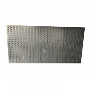 Panou perforat orizontal din INOX, 1000x500mm cu set 40 carlige metalice/plastic - Img 3