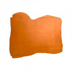 Piele naturala intoarsa / velur, portocaliu tangerine