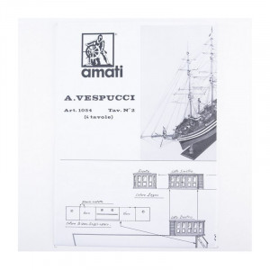 Planuri constructie navomodel Amati, Amerigo Vespucci - Img 2