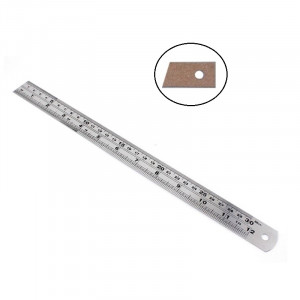 Rigla cu talpa de pluta 30 cm - Img 2