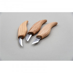 S12 Set 3 cutite sculptura/cioplit in lemn pentru incepatori, BeaverCraft - Img 4