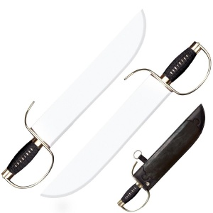 Sabii chinezesti Cold Steel Butterfly Swords CS-88BF, set 2 bucati, lame din otel carbon 1060, teaca din piele