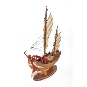 Sampang, Vas de pescuit si transport chinezesc, Navomodel Amati, Scara 1:60, Lungime 34cm - Img 4