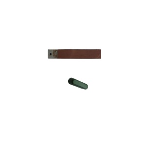 SDPMP1 Strop cu doue fete din piele pentru ascutire cu maner plat cu pasta de ascutire Chrox/Dialux Verde - Img 1