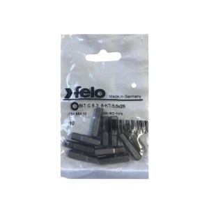Set 10 biti Felo, seria Industrial profil HEX, C6.3, HX5.5, 25mm - Img 1