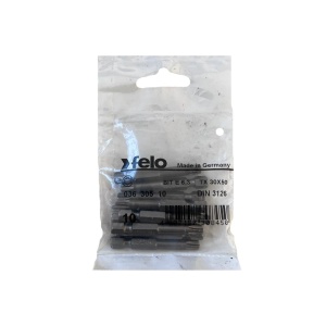 Set 10 biti Felo, seria Industrial profil Torx, E6.3, TX30, 50mm - Img 1