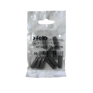 Set 10 biti Felo, seria Industrial profil Torx TR, C6.3, TTX40, 25mm - Img 1