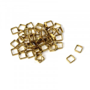 Set 10 inele patrate din alama pt navomodele, 4x4mm, Amati - Img 2