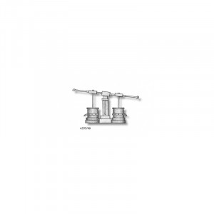 Set 2 pompe duble din metal pentru navomodele, 11mm, Amati - Img 2