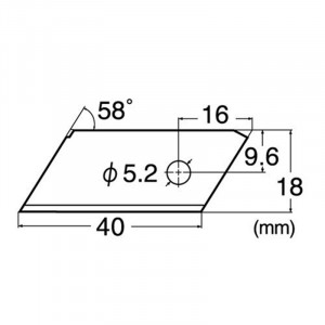 SET 6 LAME SCURTE CUTTER NESEGMENTATE DE TIP L DE 18MM NT Cutter - Img 3