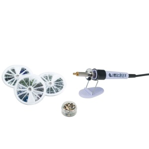 Set complet pentru decorare cu strasuri si nituri, include 440 de pietricele decorative cu alte accesorii, Pebaro - Img 2
