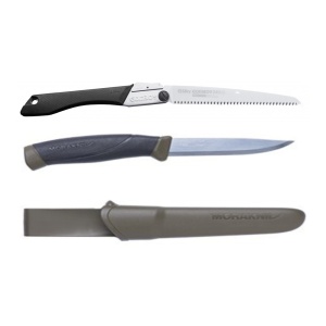 Set Cutit Companion MG (C) Si Fierastrau pliabil bushcraft, camping Silky Gomboy 240mm cu 10dinti, 30mm - Img 1