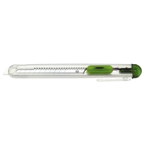 Set Cutter / cutit utilitar transparent mic NT Cutter - 9mm + 10 lame de schimb - Img 10