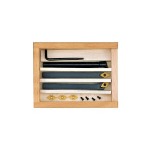 Set de 3 cutite strung cu placute amovibile, Proxxon 24555, 8x8x90 - Img 9