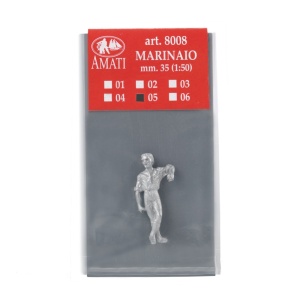 Set de 6 figurine metalice ofiter si marinari pt navomodele / hobby, 35mm, Amati Italia - Img 16