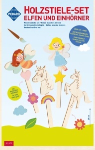 Set de bete de lemn debitat cu laser: zane si unicorni Pebaro - Img 2
