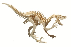 Set de constructie din lemn "Velociraptor" debitat cu laser Pebaro