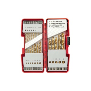 SKIL 2610S00918 set 21 burghie HSS, varf de 135°, pentru gaurire in otel, lemn si plastic - Img 6