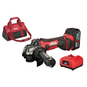 SKIL 3920 DC, Polizor unghiular cu acumulator AG1E3920DC, 8500 rpm, d. max. disc 115mm, 1x Accu, incarcator si geanta - Img 1