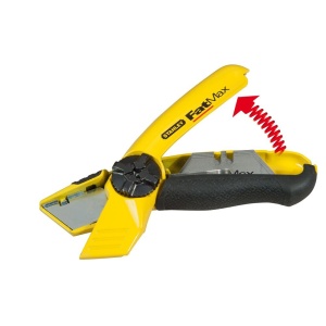 Stanley 0-10-780, Cutter cu lama fixa FatMax, 170mm + 5 lame trapezoidale 19mm - Img 5
