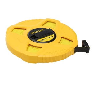Stanley 0-34-262, ruleta inchisa cu banda de fibra de sticla 30m, tru-zero, vizibilitate ridicata, 30m x 13 mm, blister - Img 2