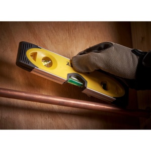 Stanley 0-43-511, nivela torpedo, din aluminiu, 23 cm, 3 fiole blister - Img 5