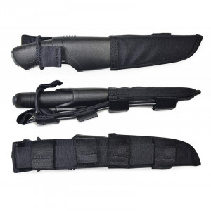 Teaca Cutit Morakniv Bushcraft Tactical negru sistem Molle, Morakniv - Img 3