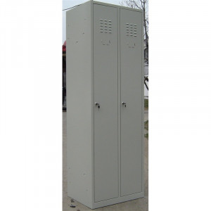 Vestiar 2 usi cu un compartiment cu 4 polite, 600x450x1800 mm - Img 2