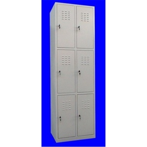 Vestiar metalic cusetat 2x3 cusete "MAXI" , 600x450x1800 mm - Img 1